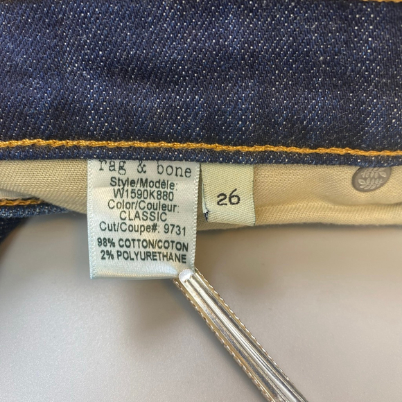 Rag & Bone The Dre Jeans Women’s 26* Blue Boyfriend USA Quality Cute Casual Chic - Picture 7 of 15
